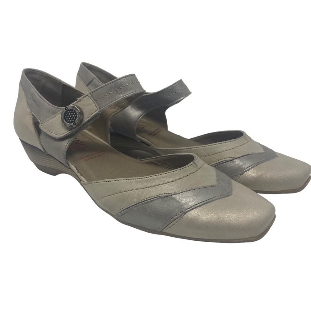 Dorking by Fluchos Womens Mary Jane Leather Shoes Made in Spain Size 41